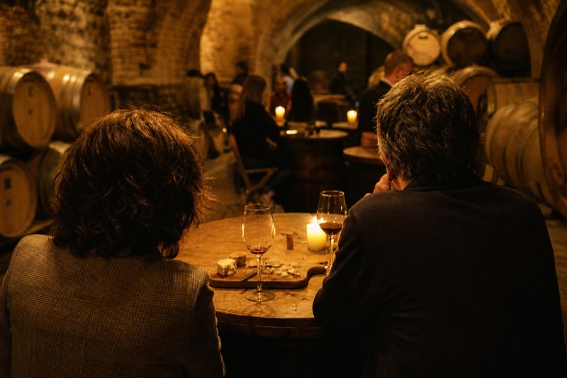 Private tasting for two in a Valpolicella cellar with Amarone barrels